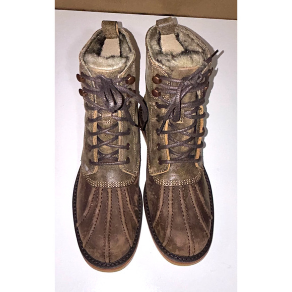 Wolverine Felix Duck Boot Faux Fur lined Dark Brown Size 7.5M New main image 5